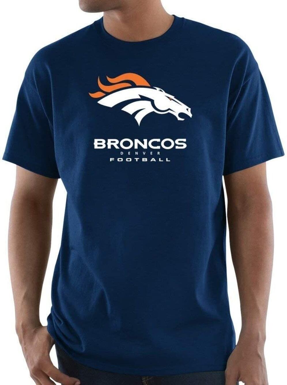 Men's Denver Broncos Majestic NFL Screen Big & Tall T-Shirt